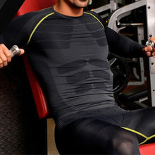 Load image into Gallery viewer, Men&#39;s Compression Long Sleeve Sports Tight Shirts Fitness Gym Running Base Layer Tops
