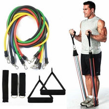 Load image into Gallery viewer, Latex Resistance Bands Gym Anchor Ankle Straps With Bag Kit Set
