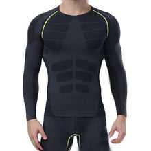 Load image into Gallery viewer, Men&#39;s Compression Long Sleeve Sports Tight Shirts Fitness Gym Running Base Layer Tops
