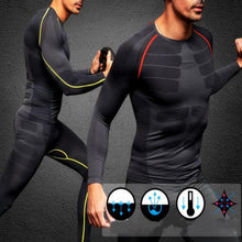 Load image into Gallery viewer, Men&#39;s Compression Long Sleeve Sports Tight Shirts Fitness Gym Running Base Layer Tops
