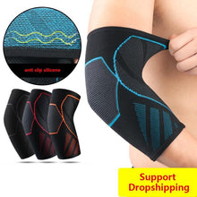 Load image into Gallery viewer, Knitting Elbow Support Elastic Gym Sport Elbow Protective Pad Absorb Sweat Sport Basketball Arm Sleeve Elbow Brace-[product_type]-Come4Buy eShop
