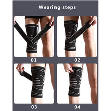 Load image into Gallery viewer, Elastic Sports Bandage Knee Pads Breathable Knee Support Brace Running Fitness Hiking Cycling Knee Protector Joelheiras-[product_type]-Come4Buy eShop
