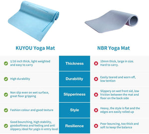 Moroccan Garden Printed Kuyou Foldable Yoga Mat