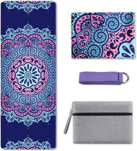 Load image into Gallery viewer, Moroccan Garden Printed Kuyou Foldable Yoga Mat
