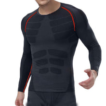 Load image into Gallery viewer, Men&#39;s Compression Long Sleeve Sports Tight Shirts Fitness Gym Running Base Layer Tops
