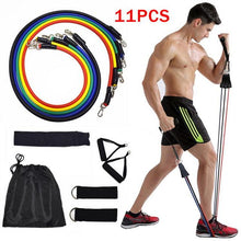 Load image into Gallery viewer, Latex Resistance Bands Gym Anchor Ankle Straps With Bag Kit Set
