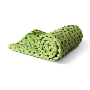 Non-Slip Yoga Mat Cover/Towel Elite Fitness Essentials Green 