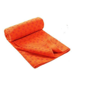 Non-Slip Yoga Mat Cover/Towel Elite Fitness Essentials Orange 