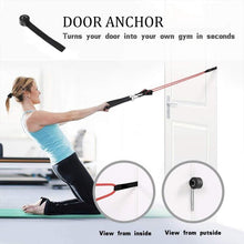 Load image into Gallery viewer, Latex Resistance Bands Gym Anchor Ankle Straps With Bag Kit Set
