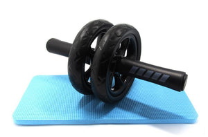New Keep Fit Wheels No Noise Abdominal Wheel Ab Roller With Mat For Exercise Fitness Equipment